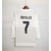 Real Madrid 15/16 Home White Long Sleeve Soccer Jersey